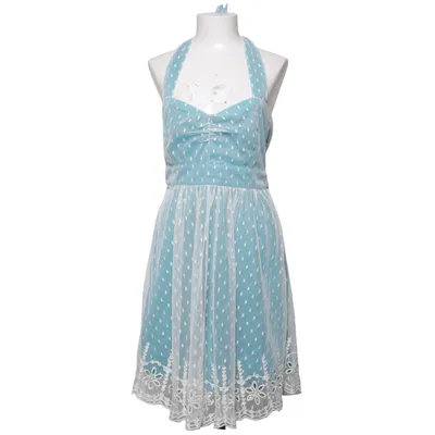 Robe (Bleu, Blanc) de Eucalyptus Coton, Polyester