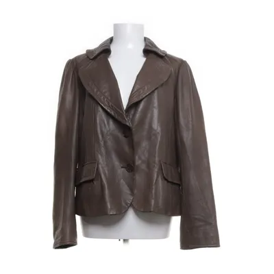 Leather blazer (Brown) from Apriori Leather, Polyester, Nylon