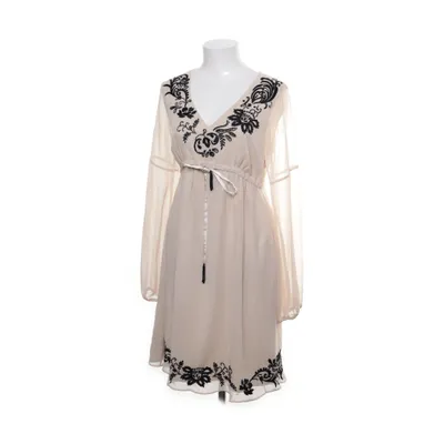 Dress (Beige, Black) from Ebene by Patrick Assuline Elastane, Polyester