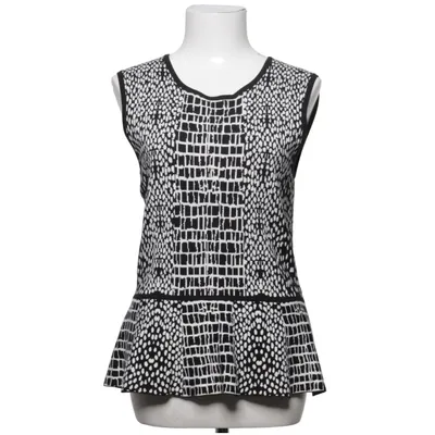 Top (Black, White) from Liquid Cotton, Viscose
