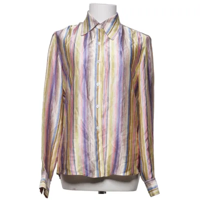 Shirt (Blue, Pink, Yellow, Multicolored) from Anne Klein Silk
