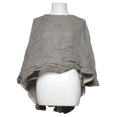 Poncho (Grå) fra Country Line Linned