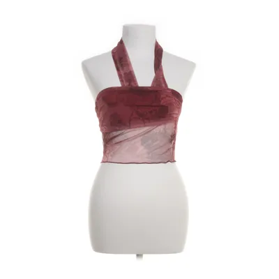 Crop top (Rood) van Cider Polyester, Elastaan