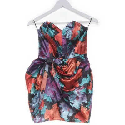 Omlottklänning (Svart, Flerfärgad) från ASOS Petite Bomull, Polyester