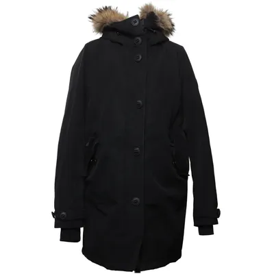 Parka (Zwart) van Antarctica Dons, Veer