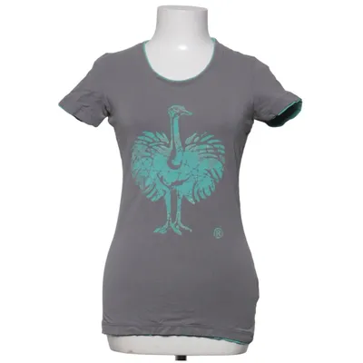 T-shirt (Gray, Green) from Engelbert Strauss Cotton, Elastane