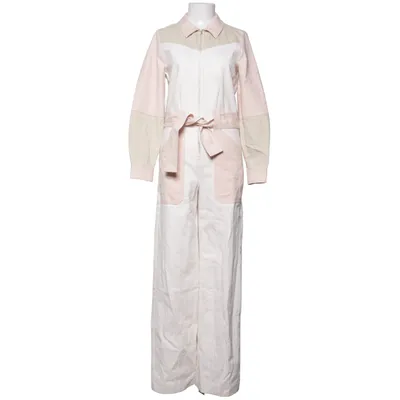 Jumpsuit (Beige, Roze) van Sézane Katoen, Linnen, Polyester