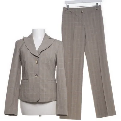 Kostym (Beige, Flerfärgad) från She Elastan, Polyester, Viskos