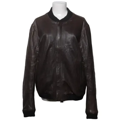 Bomberjack (Bruin, Zwart) van Costume National Katoen, Elastaan, Leer, Polyester