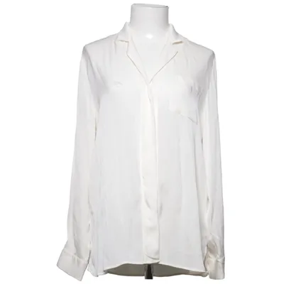Blus (Vit) från Repeat Elastan, Silke