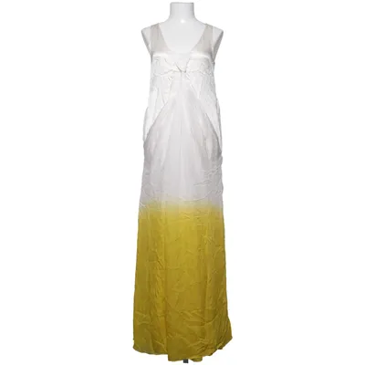 Robe longue (Jaune, Blanc) de Tonycohen Soie