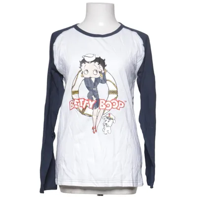 Langærmet t-shirt (Blå, Hvid) fra Betty Boop Bomuld