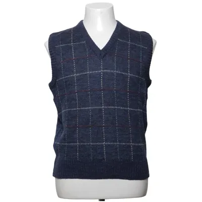 Slipover (Blue, Multicolored) from The Fox Collection Acrylic, Polyester, Wool