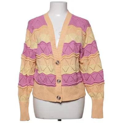 Strickjacke (Lila, Gelb, Orange) von VILA Acryl, Baumwolle
