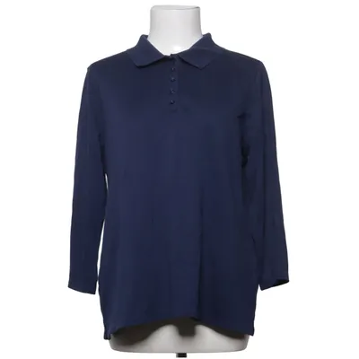 T-shirt manches longues (Bleu) de Lands' End Coton, Élasthane