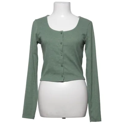 Cardigan (Vert) de Pieces Élasthane, Polyester, Viscose