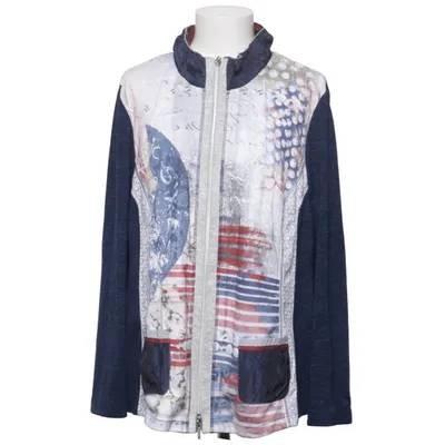 Cardigan (Bleu, Multicolore) de Just White Polyester