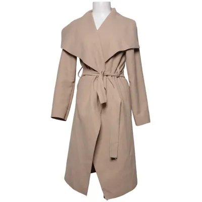 Frakke (Beige) fra Flam Mode Elastan, Polyester