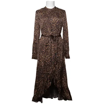 Wickelkleid (Braun, Schwarz) von Custommade Elasthan, Viskose