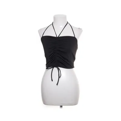 Crop top (Zwart) van Nikkie Elastaan, Polyester