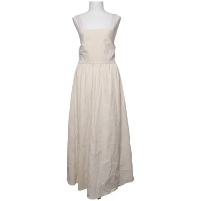 Jurk (Beige) van Zara Katoen, Elastaan