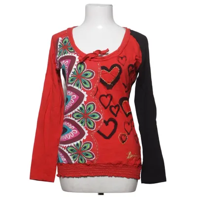 Langærmet t-shirt (Rød, Sort, Flerfarvet) fra Desigual