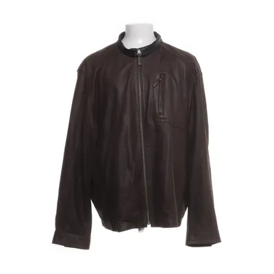 Läderjacka (Brun) från Johnston & Murphy Polyester, Skinn