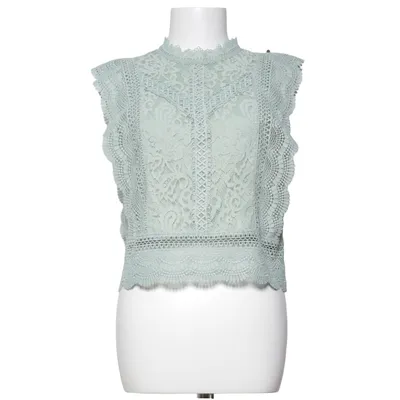 Top (Grün, Blau, Türkis) von ONLY Blue Denim Baumwolle, Polyamid, Viskose