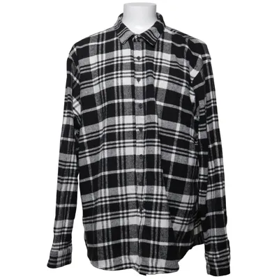 Flanellskjorta (Svart, Vit, Flerfärgad) från DF Akryl, Bomull, Polyester, Viskos