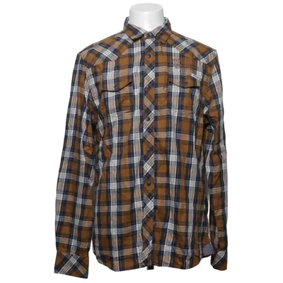 Flanellen overhemd (Bruin, Blauw, Wit) van Much More Katoen