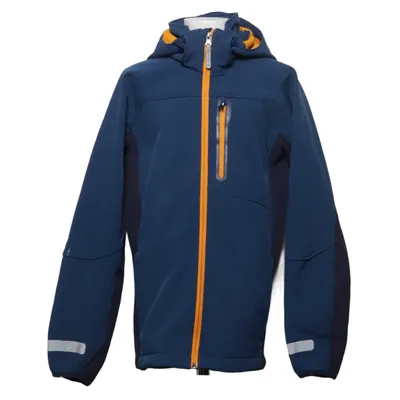Softshell jacket (Blauw, Oranje) van H&M Sport Elastaan, Polyester