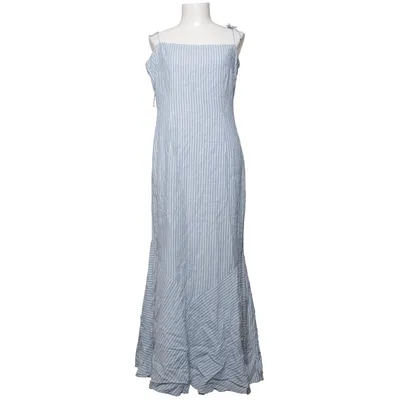 Robe longue (Bleu, Blanc) de Adoore Lin, Polyester, Viscose
