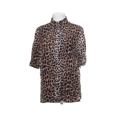 Kortärmad skjorta (Brun, Flerfärgad) Polyester, Viskos