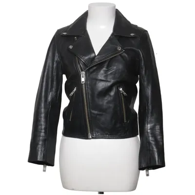 Bikerjacke (Schwarz) von Ganni Leder