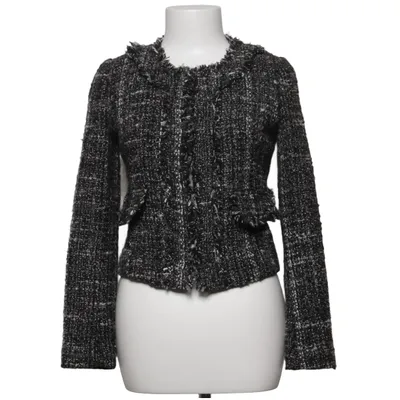 Blazer (Sort, Hvid, Grå) fra Stile Benetton Akryl, Metallfiber, Polyamid, Polyester, Uld