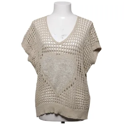 Pull sans manches (Beige) de Sorbet Acrylique, Coton