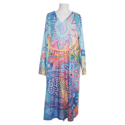 Dress (Blue, Multicolored) from Maria & Gabriele Cotton, Polyester