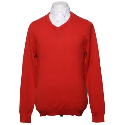 Pull-over (Rouge, Blanc) de Ombre Coton, Polyamide