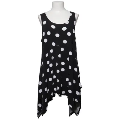 Dress (Black, White) from Baleno Elastane, Viscose