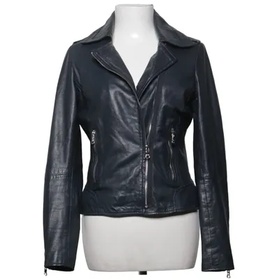 Biker jacket (Black) from Ibana Leather, Polyester