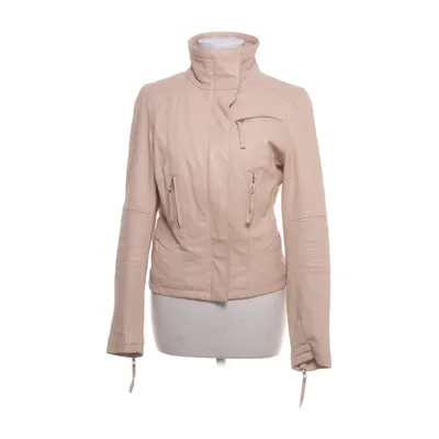 Leather jacket (Beige) from Zara Woman Premium Collection Leather