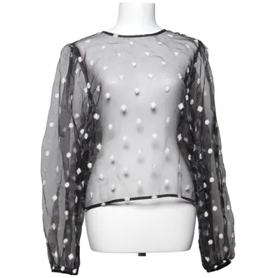Blouse (Black, White) from Zara