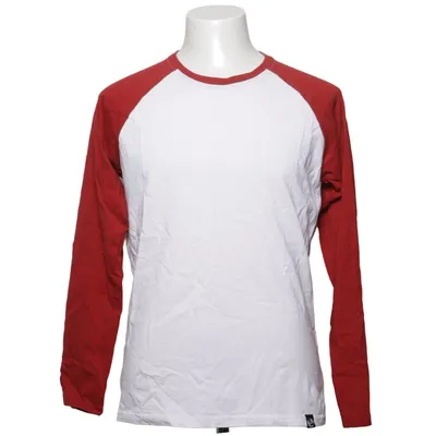 Baseball T-shirt (White, Red) from Your Turn Cotton