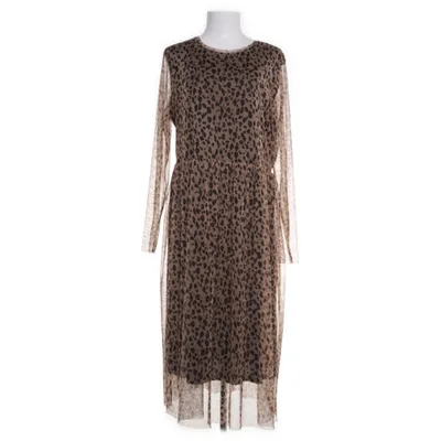 Dress (Beige, Brown, Multicolored) from Visual Clothing Project Polyester