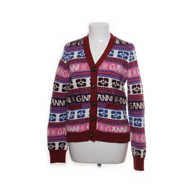 Strickjacke (Rot, Mehrfarbig) von Ganni