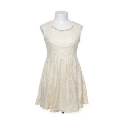 Jurk (Beige) van Qed London Elastaan, Polyamide