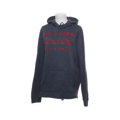 Huvtröja (Grå, Röd) från Hollister Bomull, Polyester