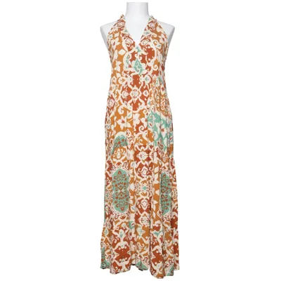 Maxi jurk (Bruin, Beige, Groen) van Marta Viscose
