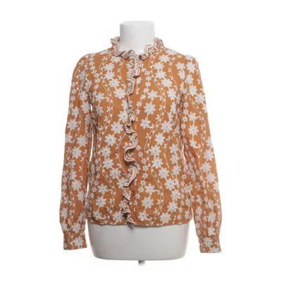 Blouse (Wit, Bruin) van Sézane Katoen, Polyester