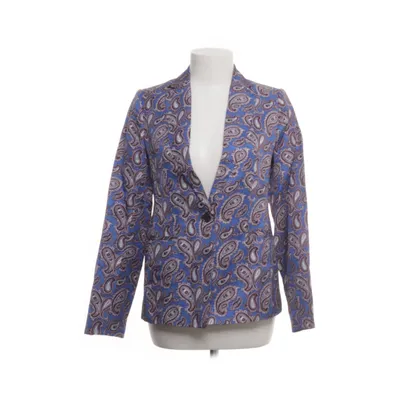 Blazer (Blå, Flerfarvet) fra Banana Republic Elastan, Linned, Polyester, Viscose